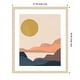 preview thumbnail 5 of 8, Amanti Art Paper Mesa II by June Erica Vess Wood Framed Wall Art Print - Svelte Natural 21 x 25 in