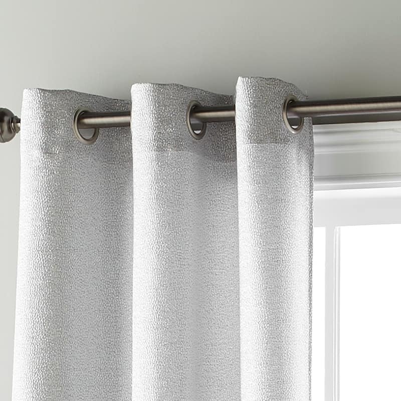 Nanshing Becky Metallic Semi-Sheer Grommet Panel Pair - 37 x 84"