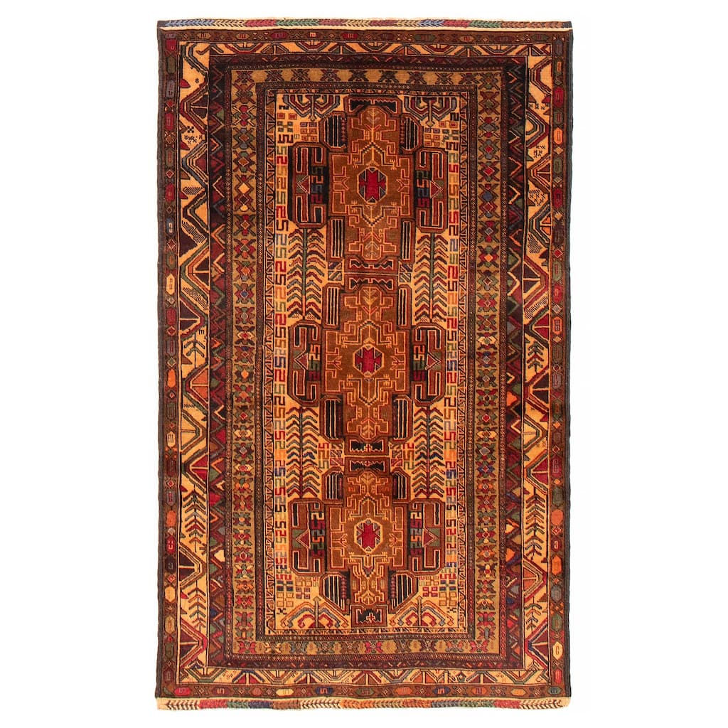 Teimani Brown Rug 3'7" x 6'2" - 3'7 x 6'2