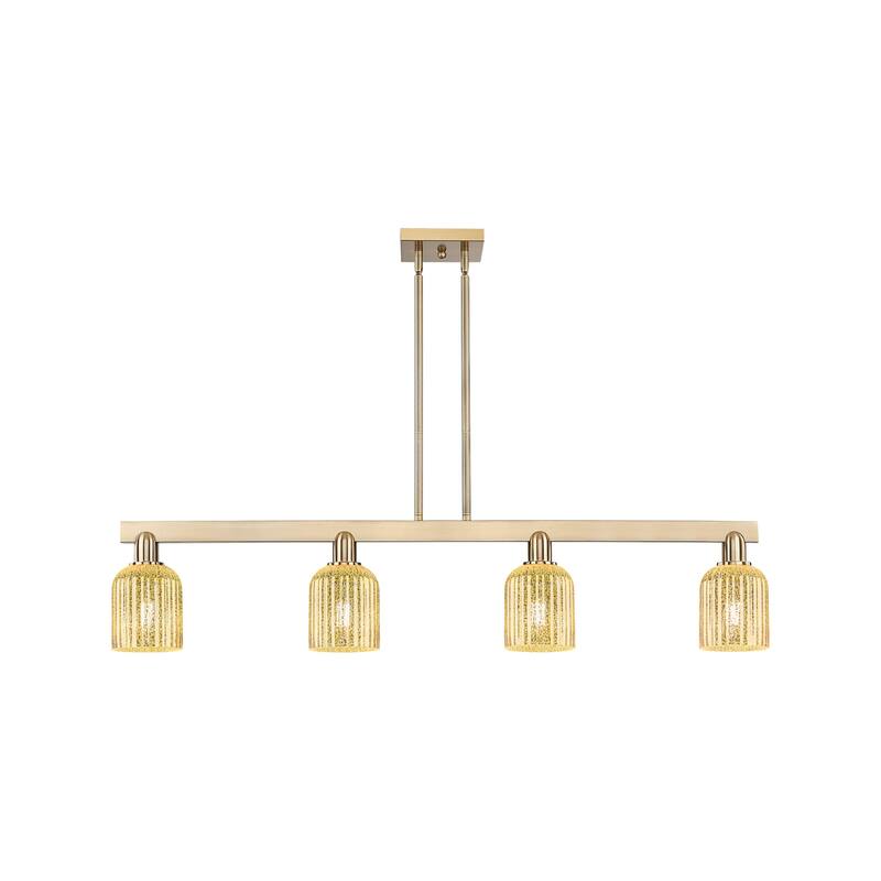 Innovations Lighting 716-4I-10-48 Bridal Veil Linear Bridal Veil 4 - Champagne Bronze / Mercury