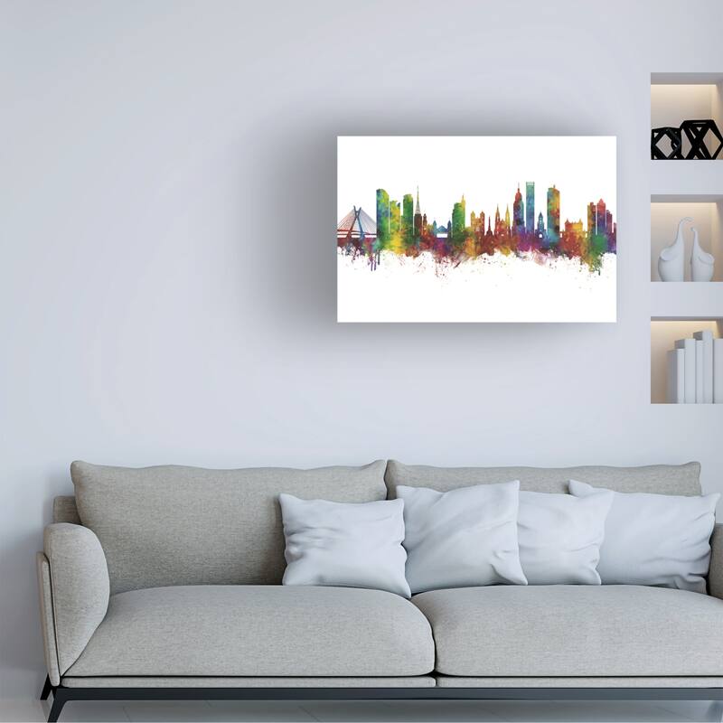 Michael Tompsett 'Sao Paulo Skyline Brazil' Canvas Art