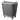 Commercial Large Rolling Canvas Bin Laundry Hamper on Wheels  Gray