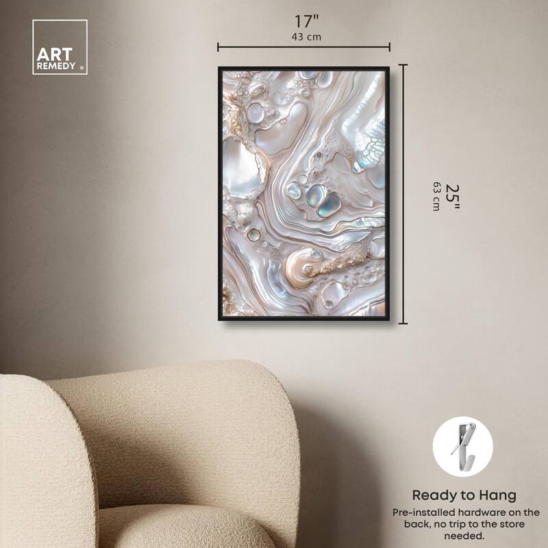 Fluid Preciousness II Canvas by Art Remedy