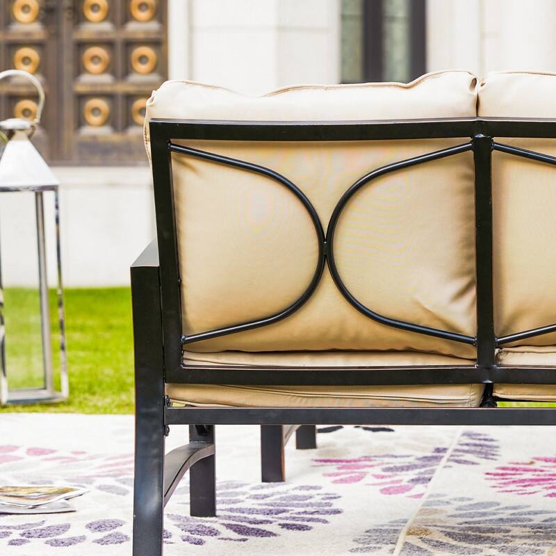 PATIO FESTIVAL 2-Piece Outdoor Loveseat & Coffee Table Set