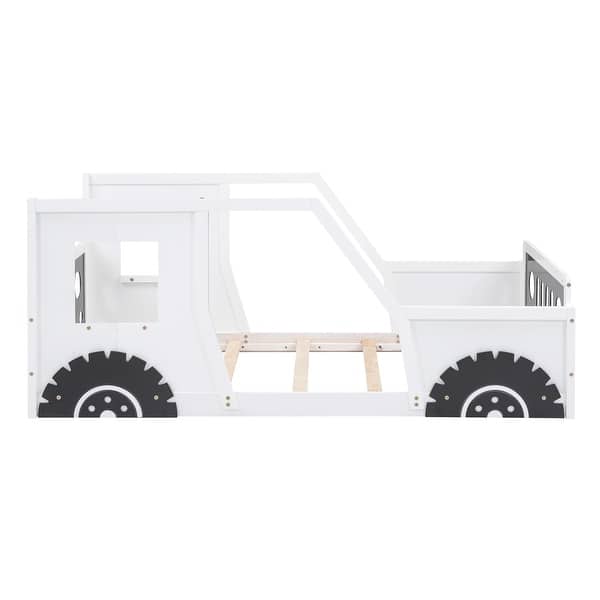 slide 2 of 48, Jeep Bed Platform Frame Slat White - Twin
