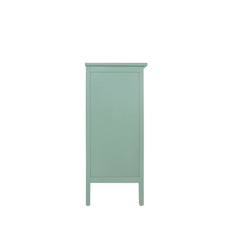 3-Drawer Storage Cabinet with Pine Legs & Metal Handles for Entryway or Bedroom Organization