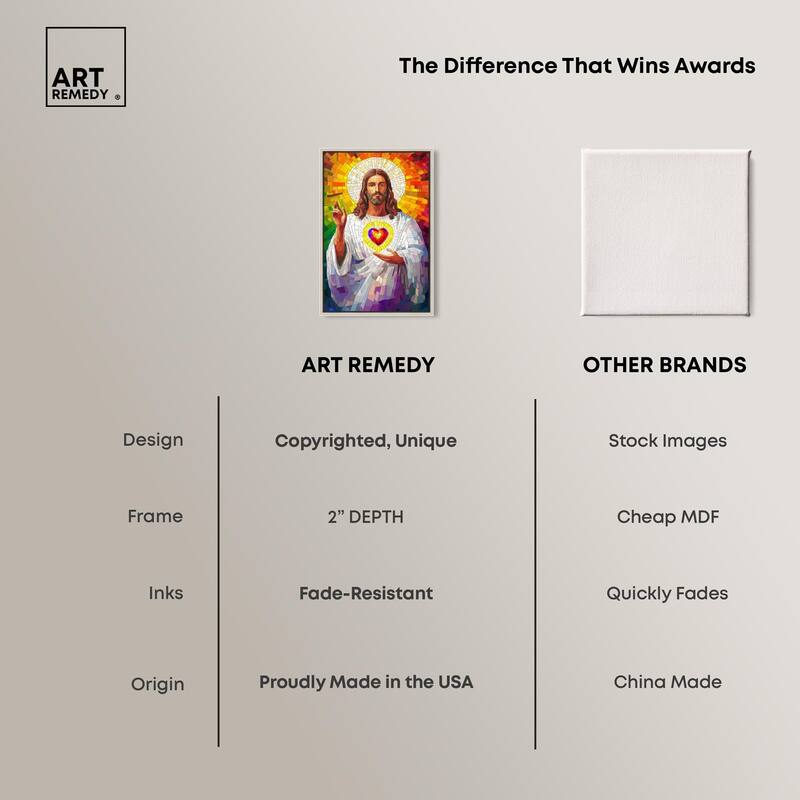 Blocks of Benediction I Canvas by Art Remedy