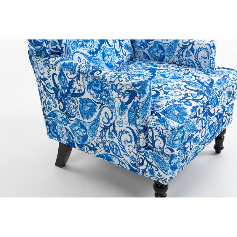 Stylish Side Chair Accent Chair Lobby Chair with Wood Frame, Reading Chair Reception Chair Arm Chair