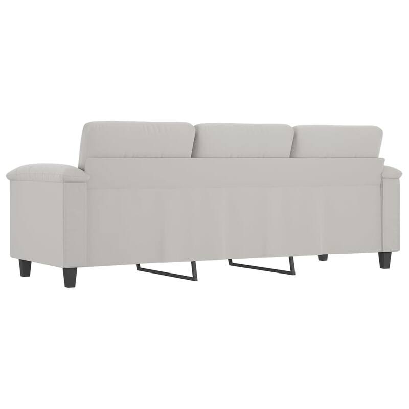 vidaXL Sofa Chair Living Room Upholstered Chair with Armrest Microfiber Fabric