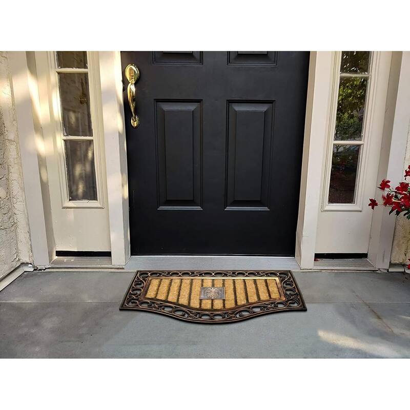 A1HC Natural Coir and Rubber Thick Durable Outdoor Doormats 18" x 30"