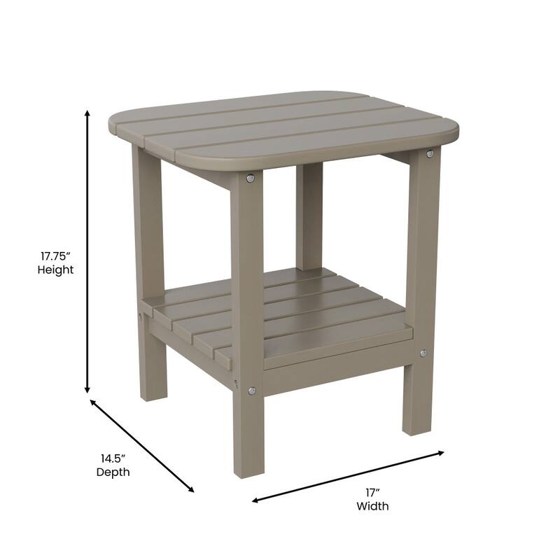 All-Weather Adirondack Style Patio Side Table