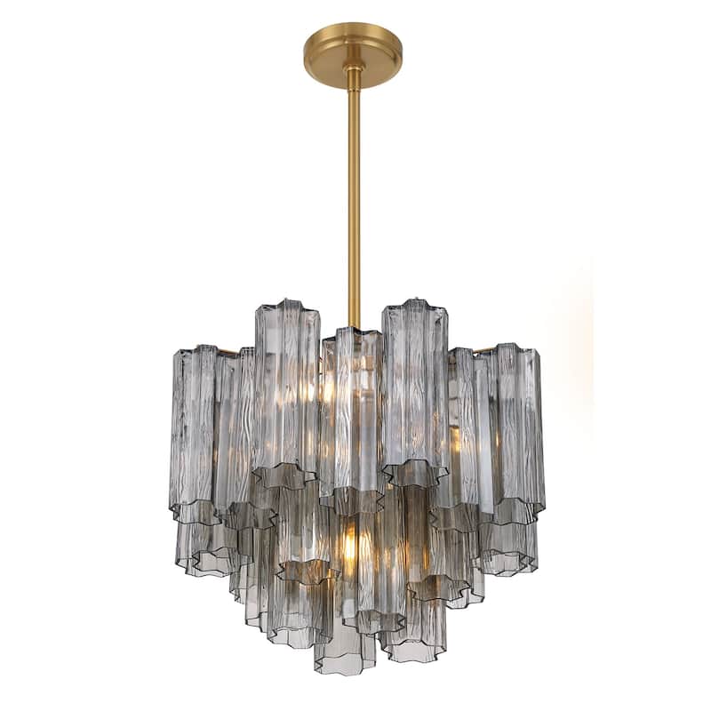 Crystorama Lighting Group ADD-300-SM Addis 4 Light 18" Wide Chandelier