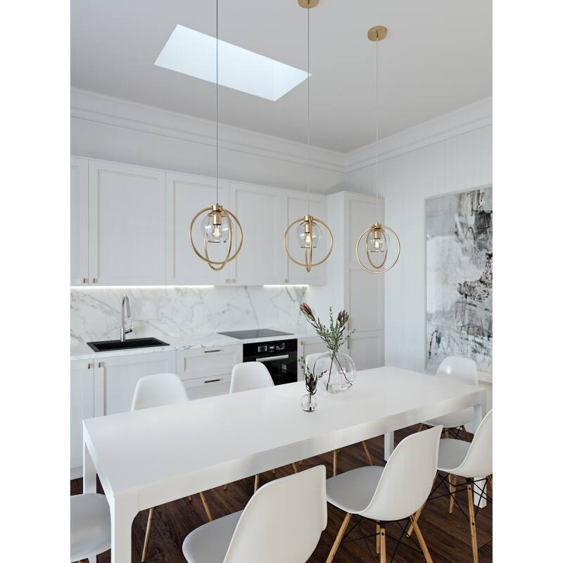 AFX Jamie Pendant - Satin Brass - 12"
