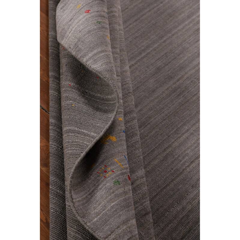 Gabbeh Oriental Square Area Rug Handmade Wool Carpet - 7'9" x 7'9"