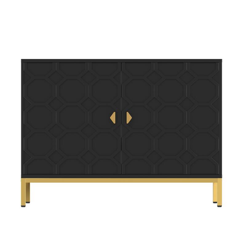 Clihome 40-inch Two Door Glossy Media Storage Cabinet/Buffet