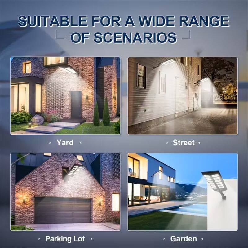 2-Pack of 800W Ultra Bright Solar Street Lights