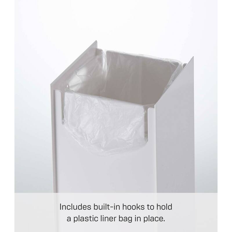 Yamazaki Home Trash Can - Two Styles, ABS Plastic, Short, 2.4 gallons, 9 liters