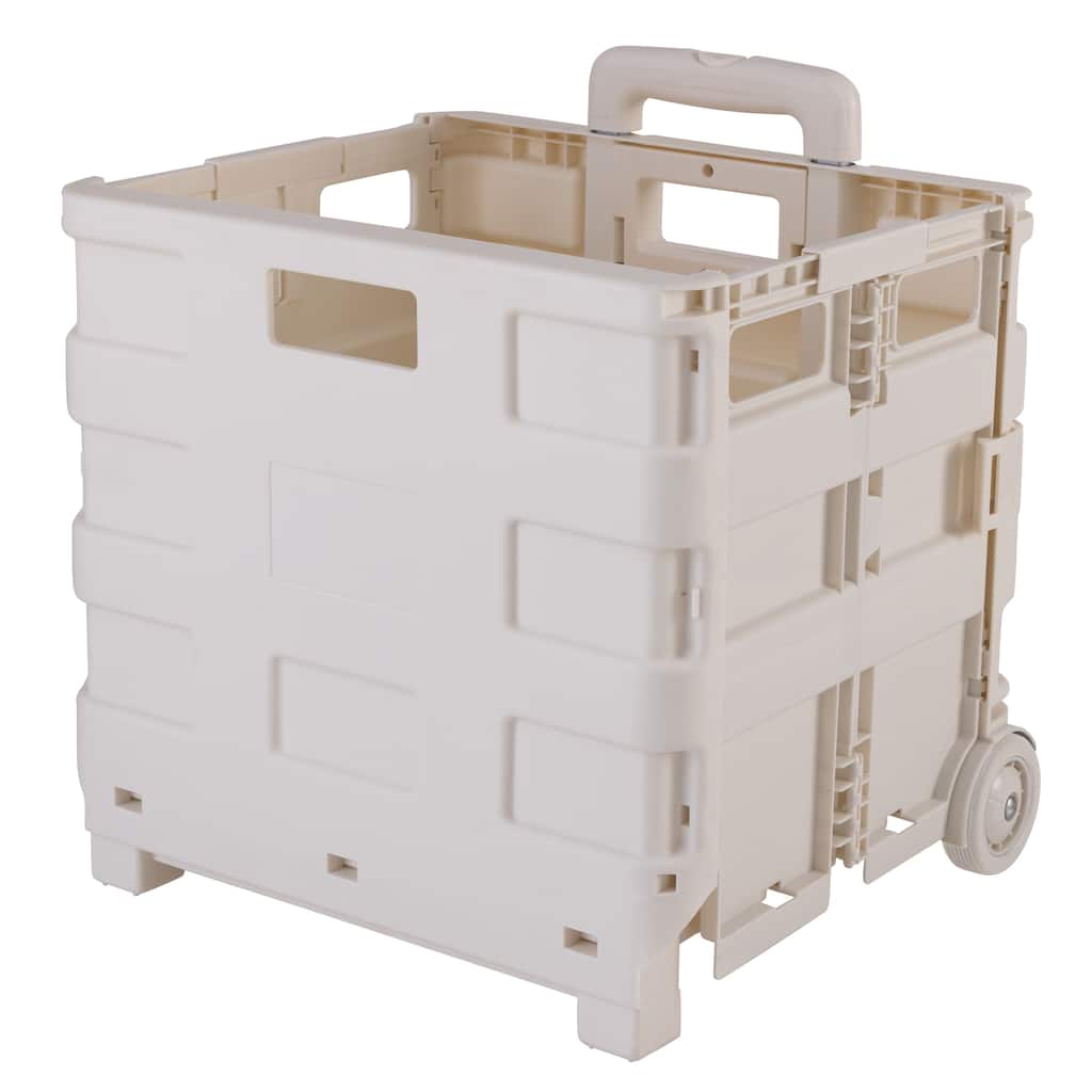 Simplify Large Tote & Go Collapsible Utility Cart in White