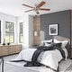 preview thumbnail 6 of 16, 52" Honeywell Bonterra Brushed Nickel Contemporary Indoor LED Ceiling Fan with Light and Remote Control