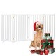 preview thumbnail 21 of 57, Wooden Freestanding Panels Pet Gate 80"W x 36"H - White