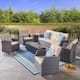 Option Gray + Dark Gray + Beige Cushion