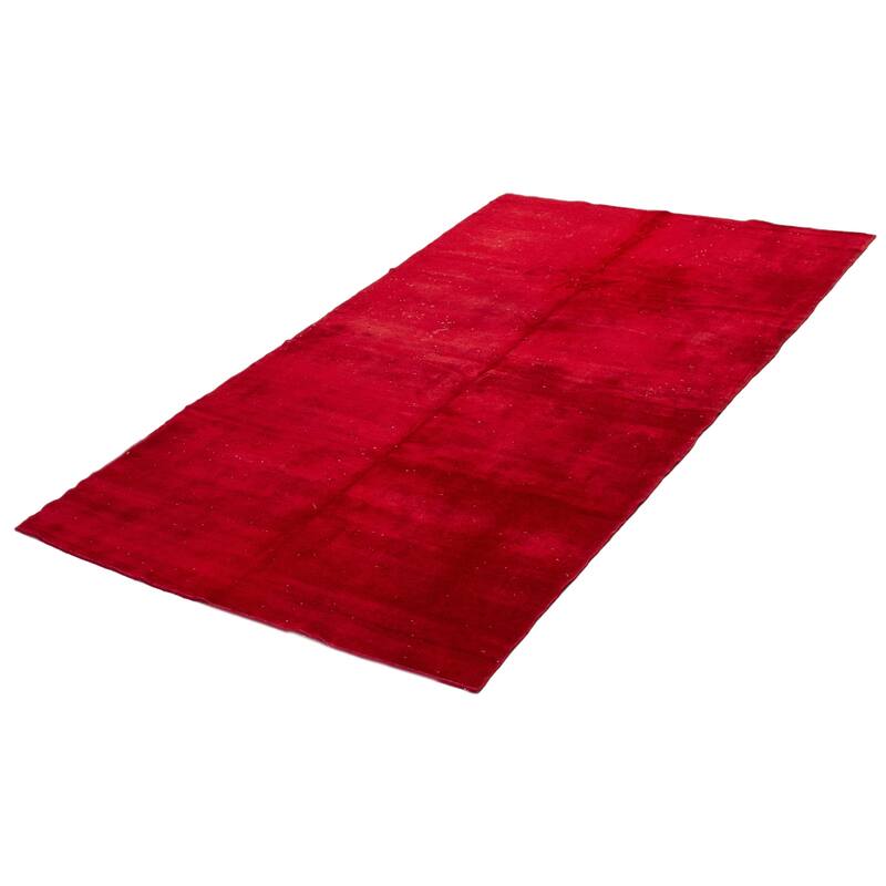 ECARPETGALLERY Hand-knotted Color Transition Red Wool Rug - 5'5 x 8'10