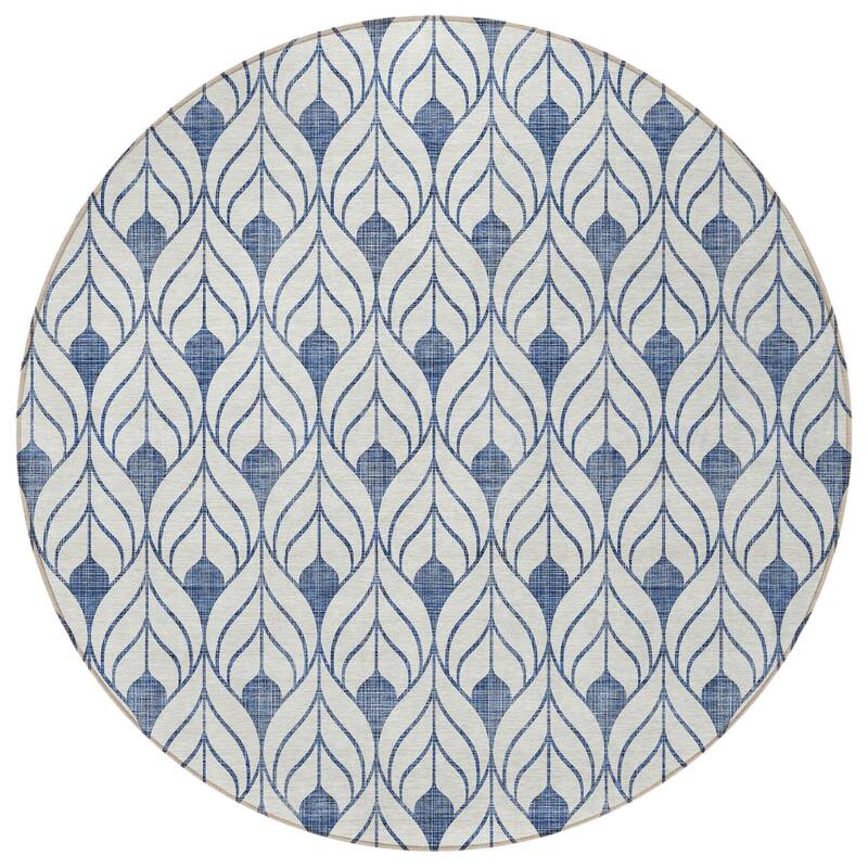 HomeRoots Geometric Transitional Rectangle Outdoor Rug