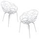 Option Transparent Clear Shell & Chrome-Plated Legs