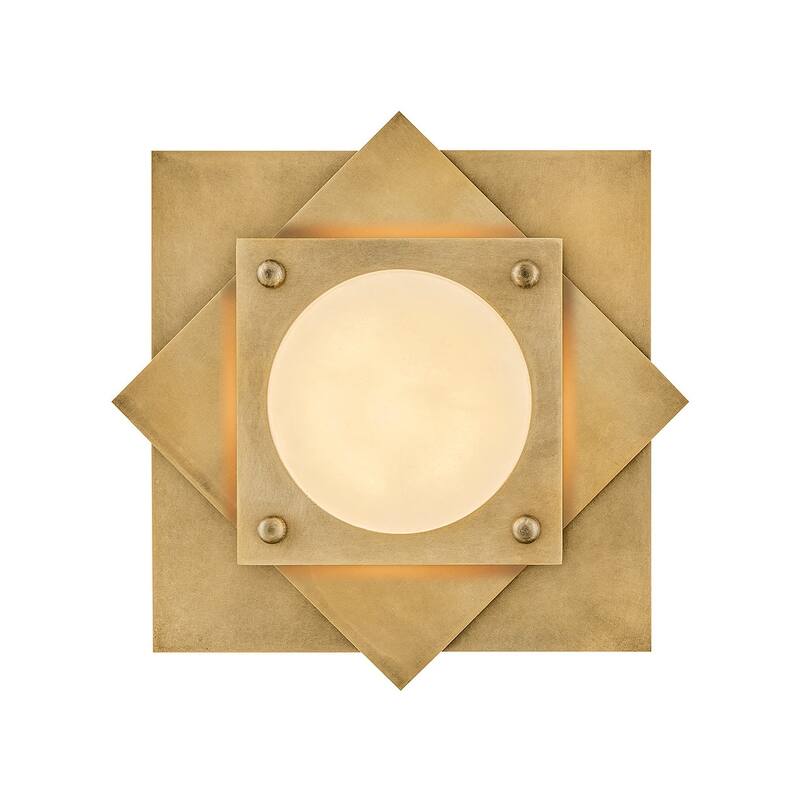 Fredrick Ramond FR41581 Claude 16" Wide Flush Mount Square Ceiling - Heritage Brass