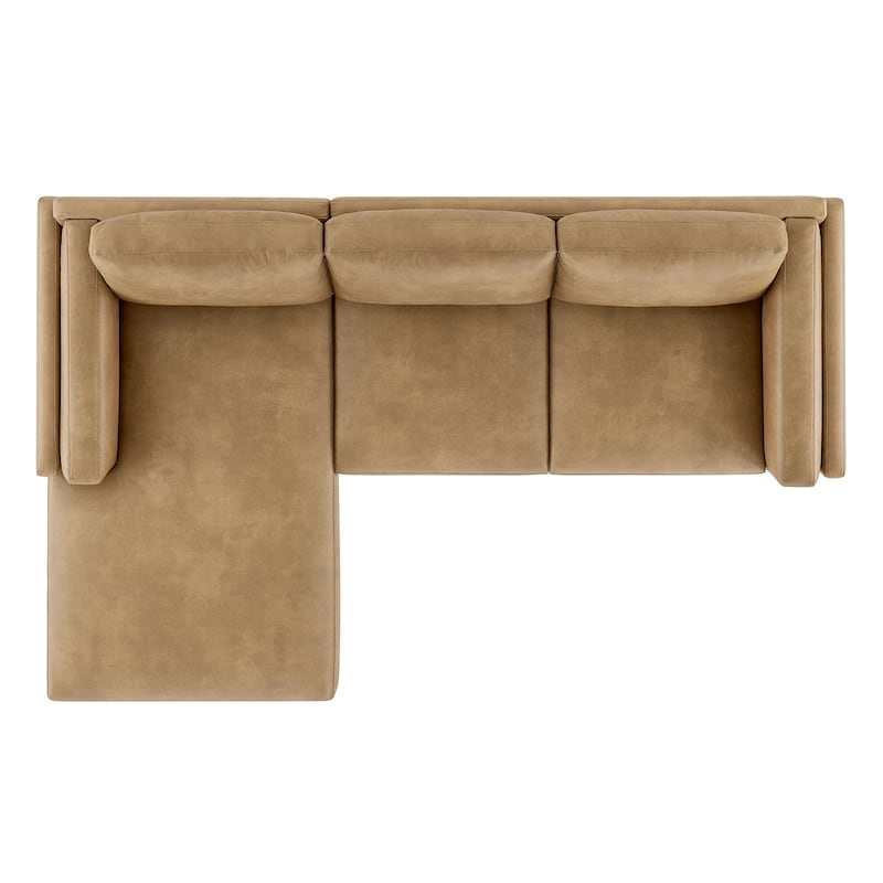 Roscoe Left-Facing Upholstered Sectional Sofa with Chaise
