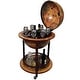preview thumbnail 4 of 3, Sixteenth-Century Italian Replica Globe Bar With Wine Rack Holder