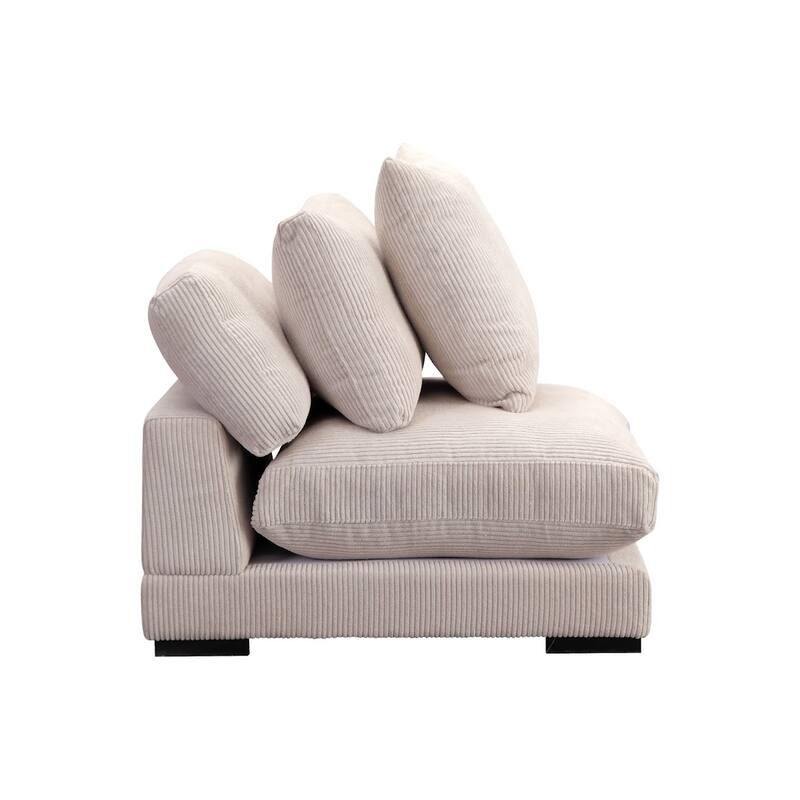 Aurelle Home Modern Timothy Modular Center Sectional Piece - 43.5 x 43.5 x 21