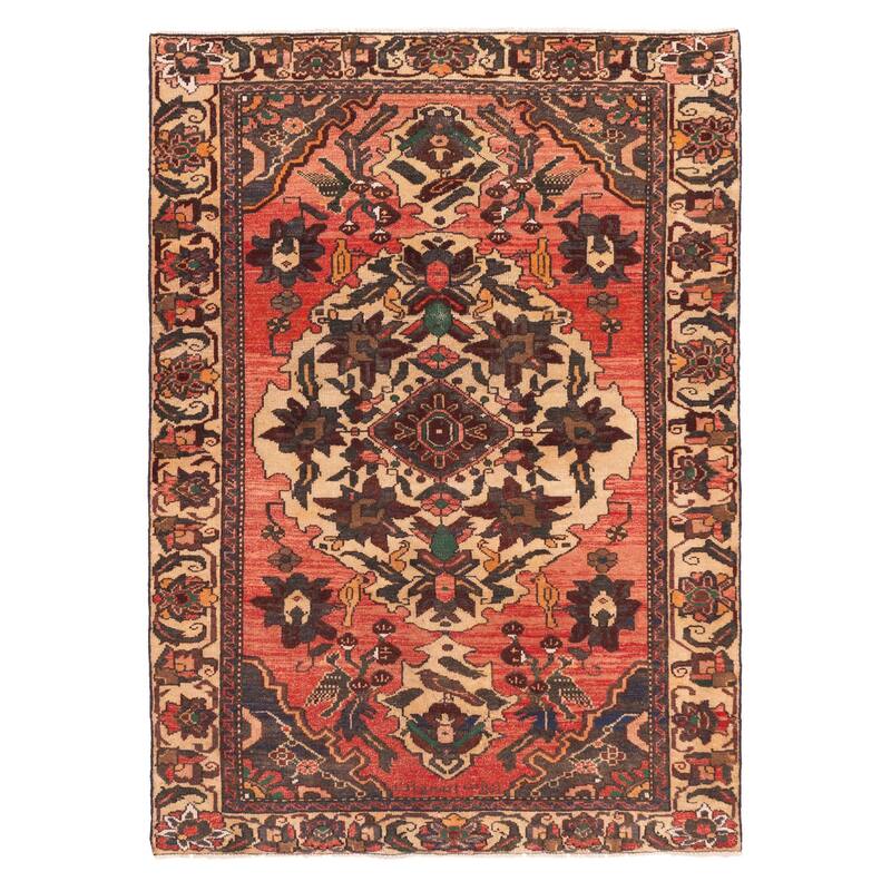 ECARPETGALLERY Hand-knotted Anadol Red Wool Rug - 4'7 x 6'5