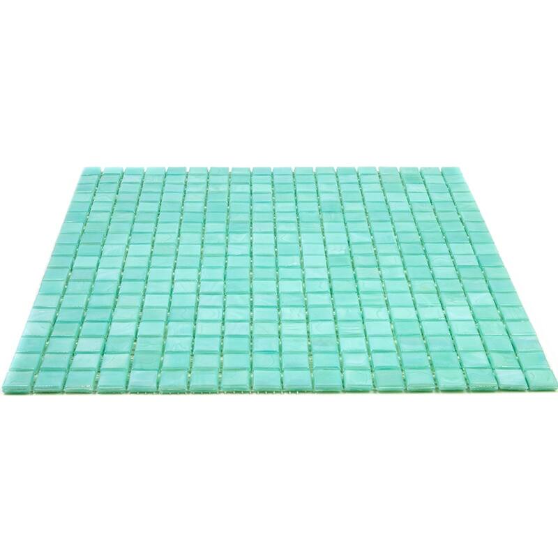 Apollo tile 12" x 12" Skosh Glossy Winter Green Glass Tile (18.69 sq ft/case) - 20 Pack