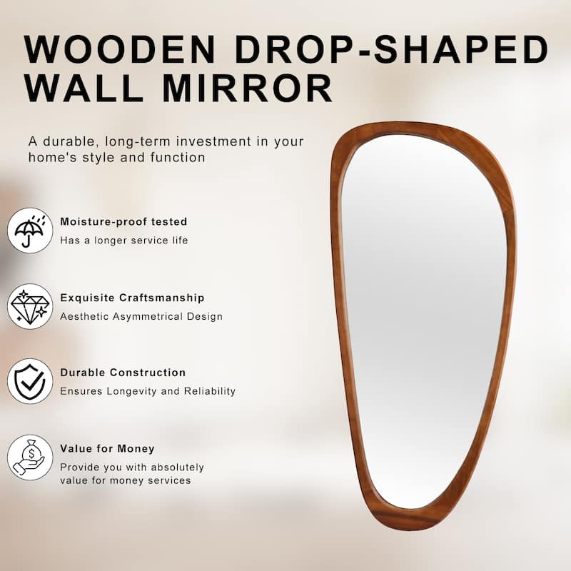 Unique Silhouette: Curved-shaped, Stylish Wall Mirror