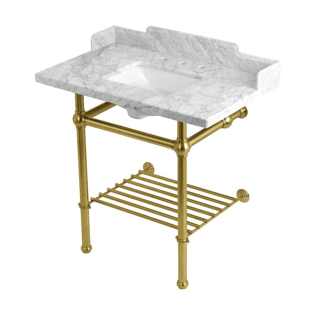 Option Marble White / Brushed Brass