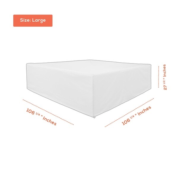 Ascot Heavy Duty Large Outdoor Water Resistant Patio Set Cover