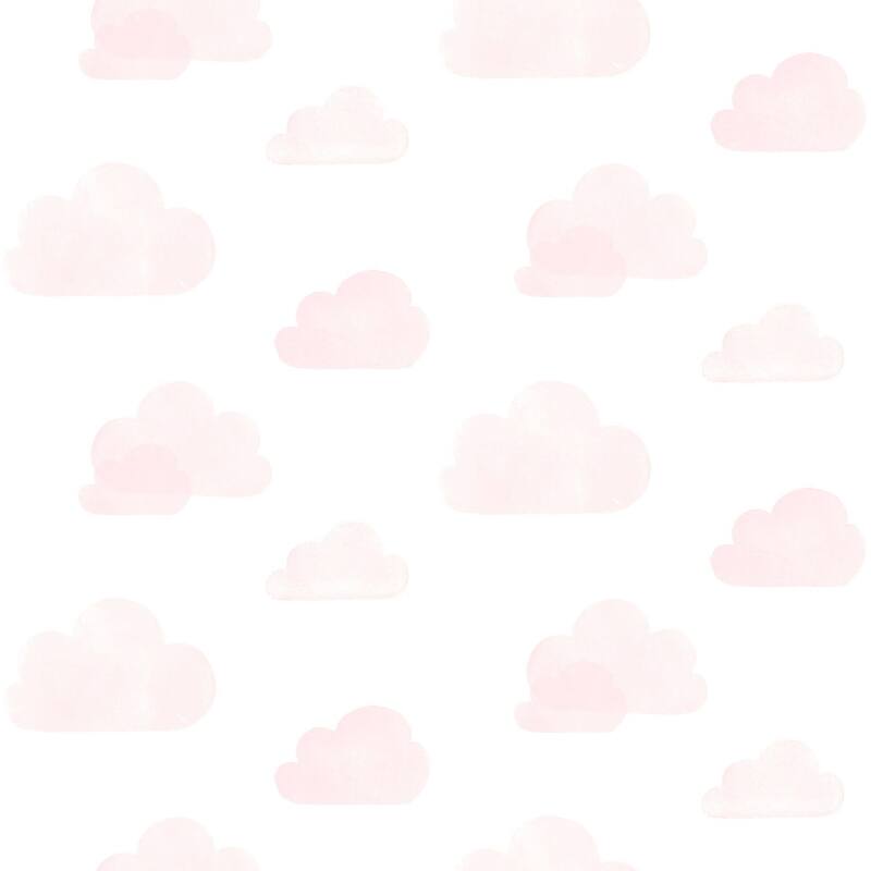 Chesapeake Irie Pink Clouds Wallpaper - 20.9 x 396 x 0.025
