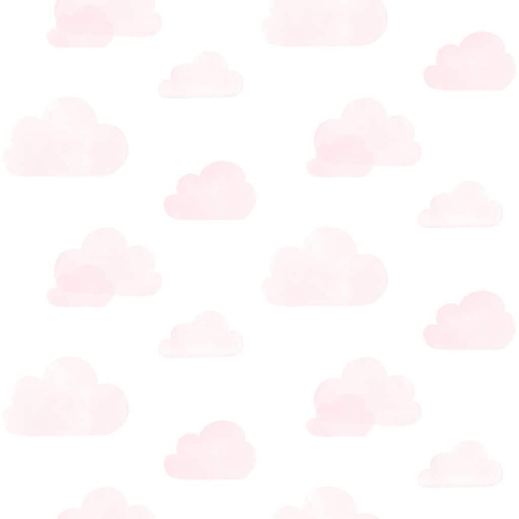 Chesapeake Irie Pink Clouds Wallpaper - 20.9 x 396 x 0.025