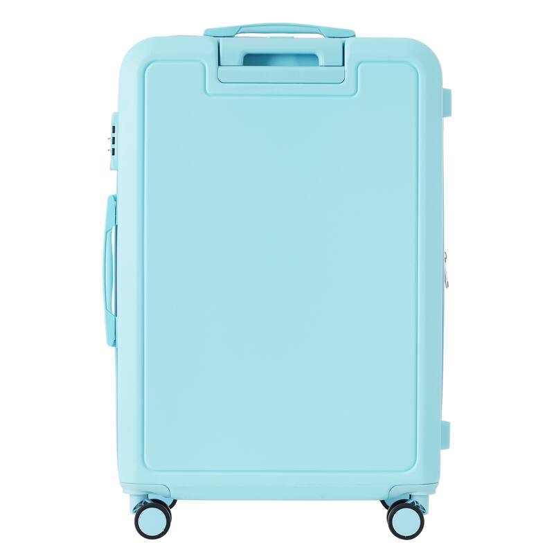 4 Piece ABS Expanable Spinner Wheels Lightweight Luggage Set w/TSA Lock and Compression Packing Cubes