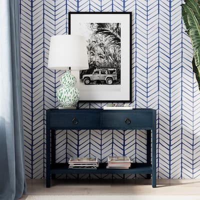 Lark 44" Wood 2-Drawer Console Table