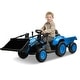preview thumbnail 8 of 26, Hetoy 3 in 1 Ride on Tractor, 12V Ride on Bulldozer with Detachable Trailer Blue