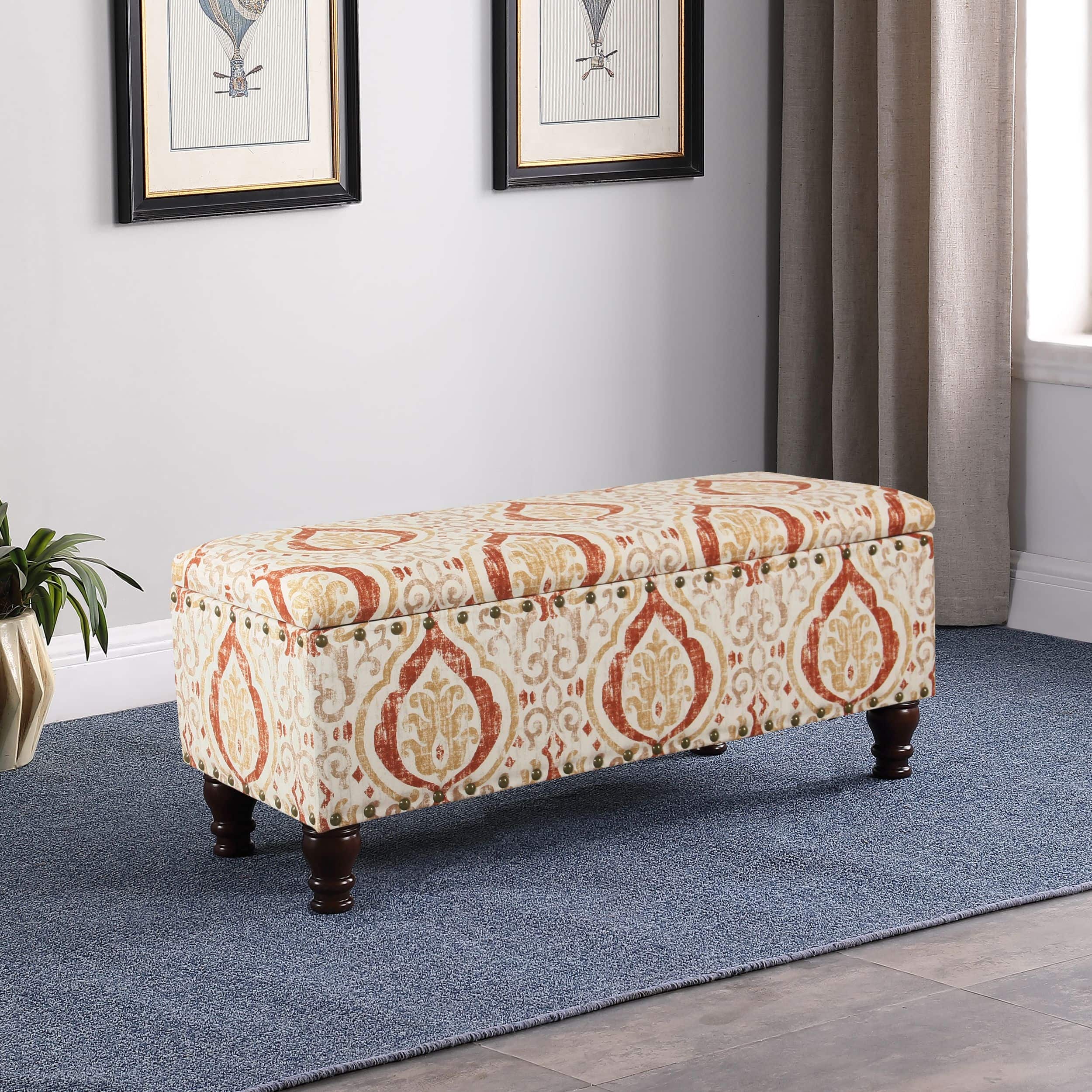 Option Orange and Cream Medallion