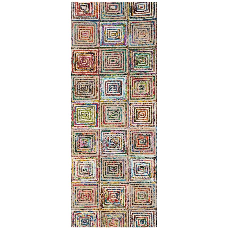 SAFAVIEH Handmade Nantucket Vangelija Contemporary Cotton Rug