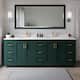 Option Green / White Quartz Top / Brushed Gold Hardware