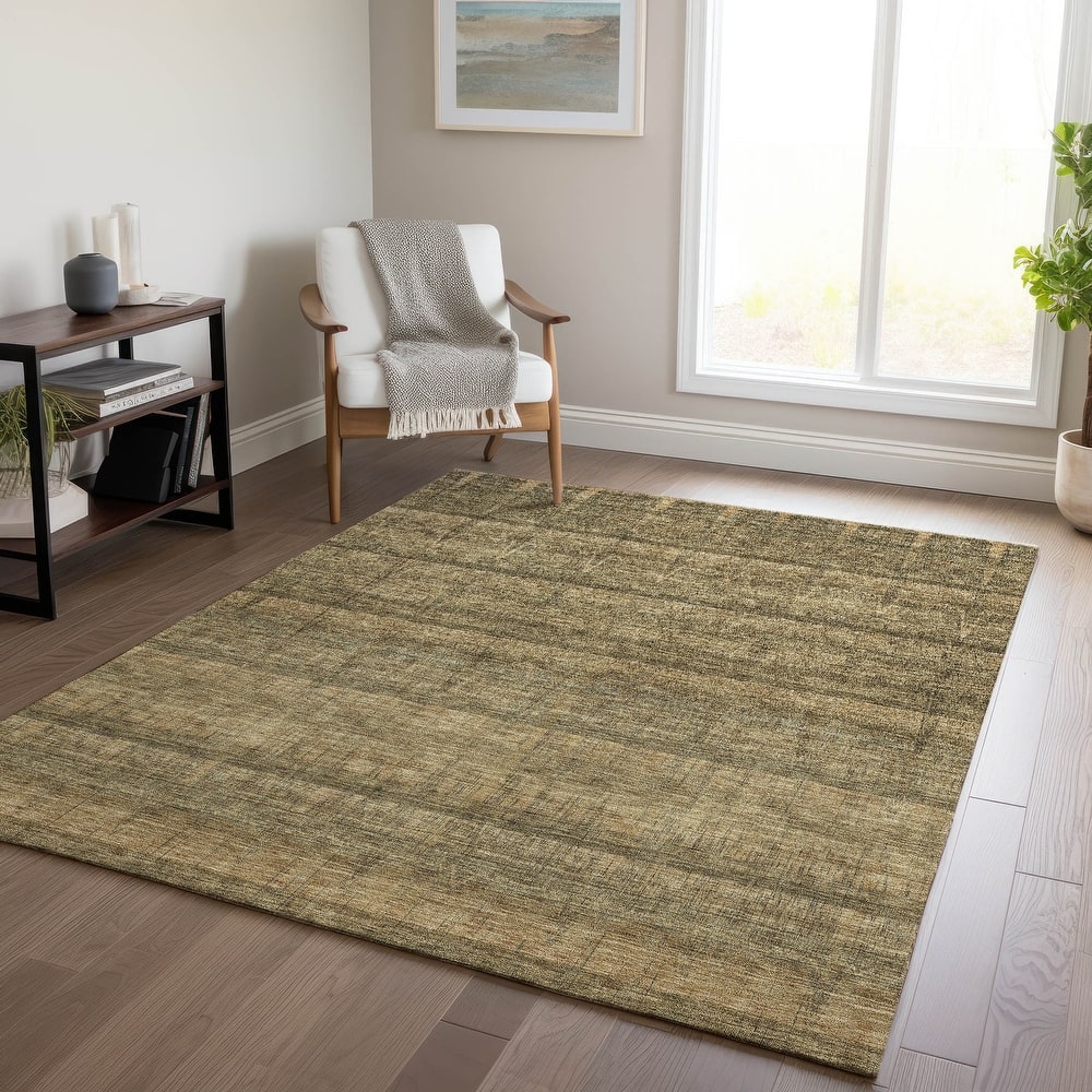 Machine Washable Indoor/ Outdoor Chantille Abstract Ombre Rug