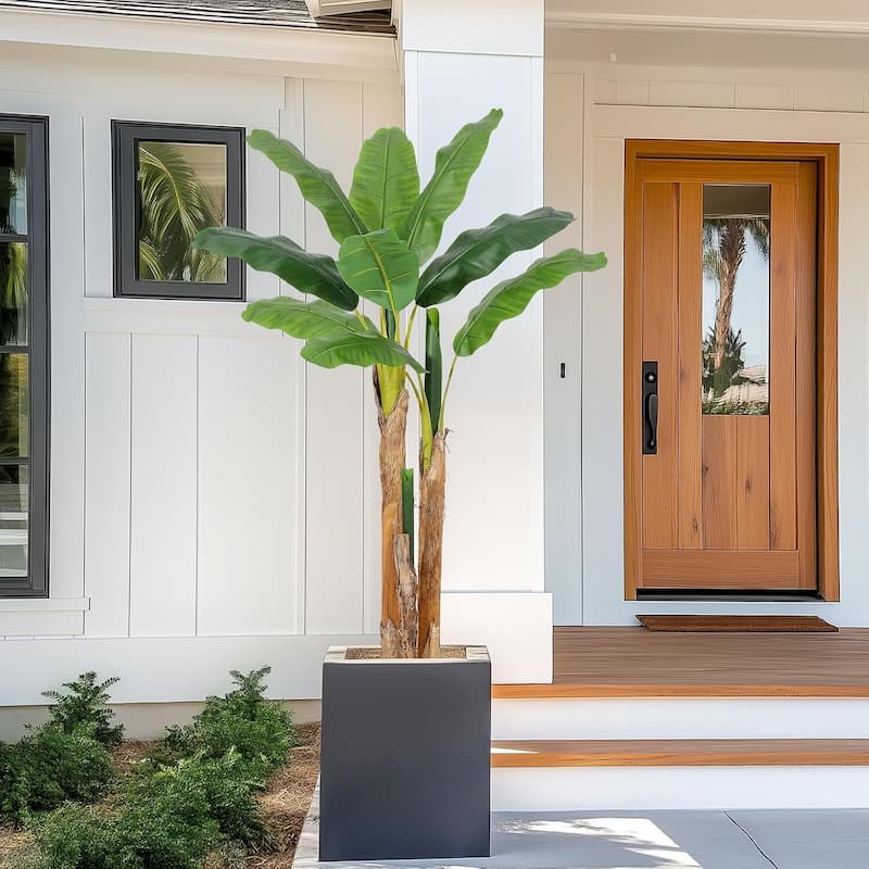 Artificial Faux Silk Banana Tree for Home Tropical Decor