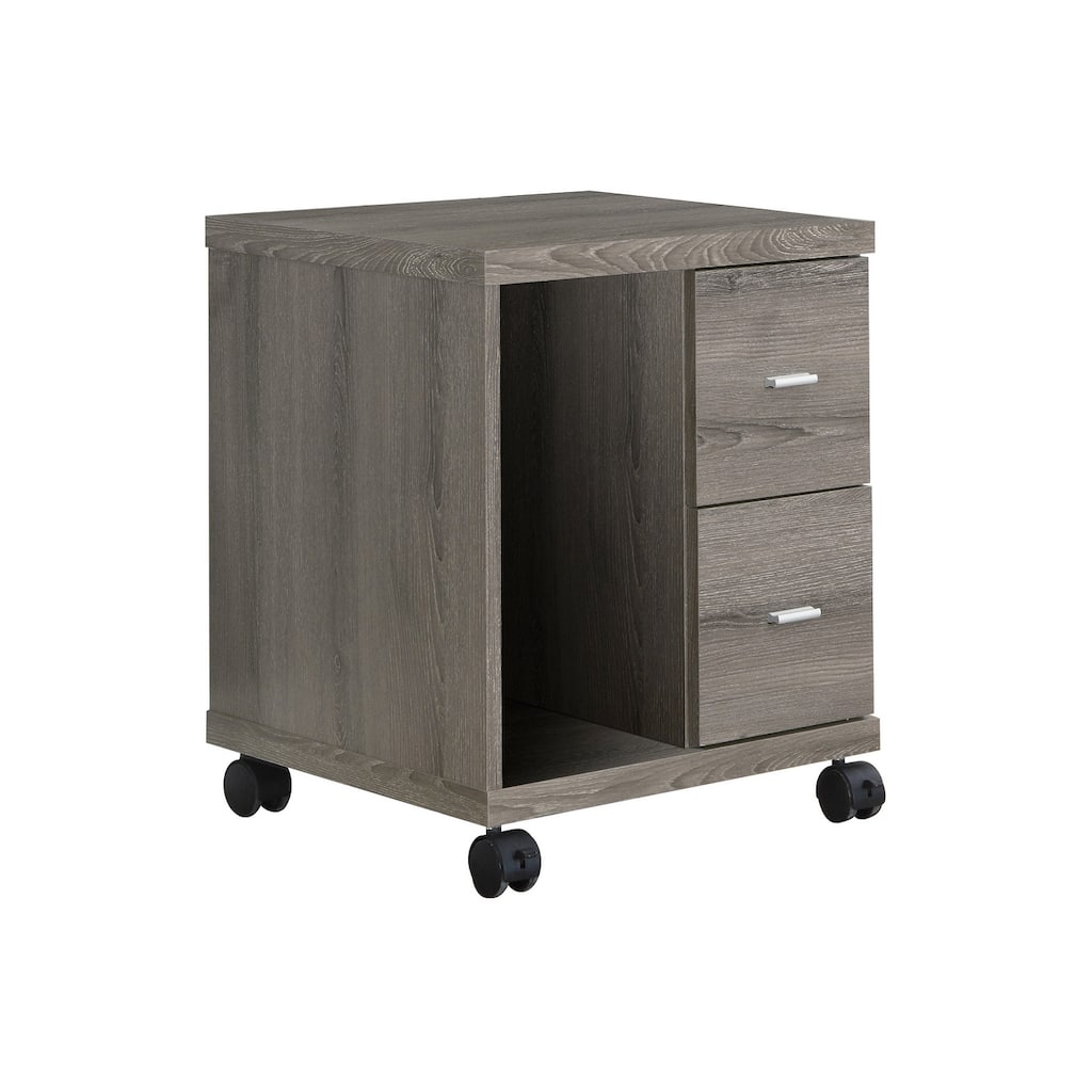 Office, File Cabinet, Printer Cart, Rolling File Cabinet, Mobile, Storage, Work, Brown Laminate, Contemporary, Modern