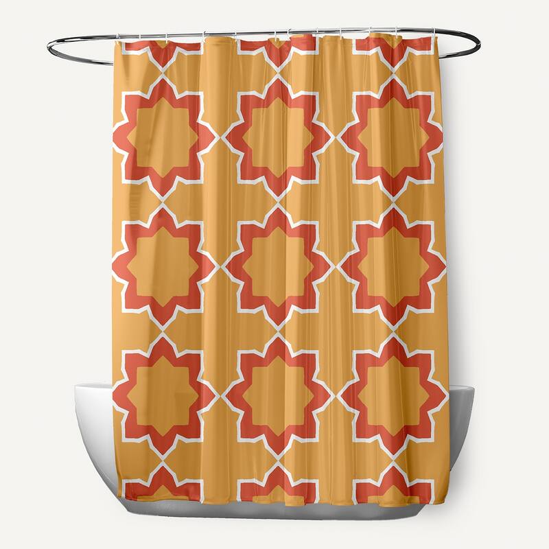 71 x 74-inch Bohemian 2 Geometric Print Shower Curtain