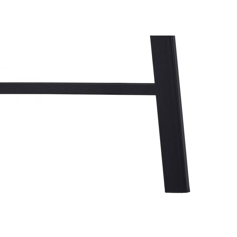 Contemporary 48" Computer Desk with 4 Open Shelves and Metal Base, Space-Saving Writing Desk for Home Office